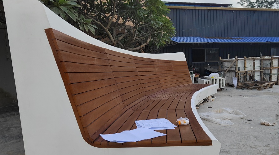 威瑟特集團出口中東-飾紀(jì)上品GRC坐凳項目