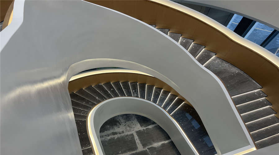 飾紀上品GRG旋轉樓梯打造惠東私人豪宅獨特專屬裝飾造型