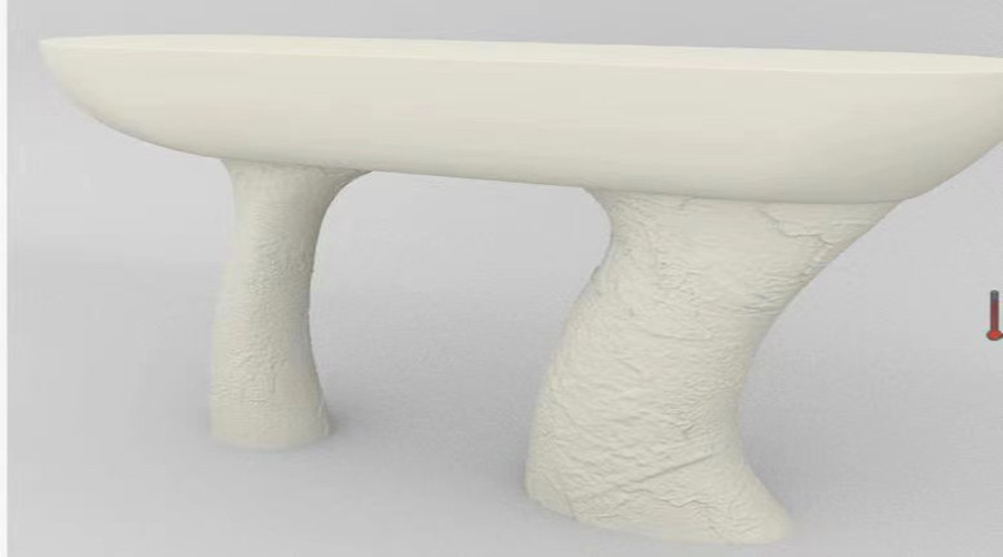 迪拜酒店玄關(guān)GRG茶幾造型 迪拜酒店玄關(guān)GRG茶幾造型