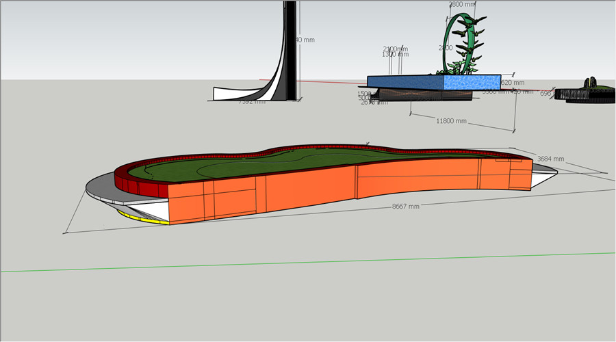 珠海博創總部大廈GRC坐凳項目 珠海博創總部大廈GRC坐凳項目