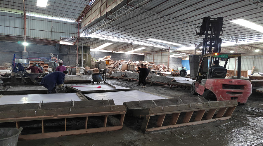 GRC構件產品生產中