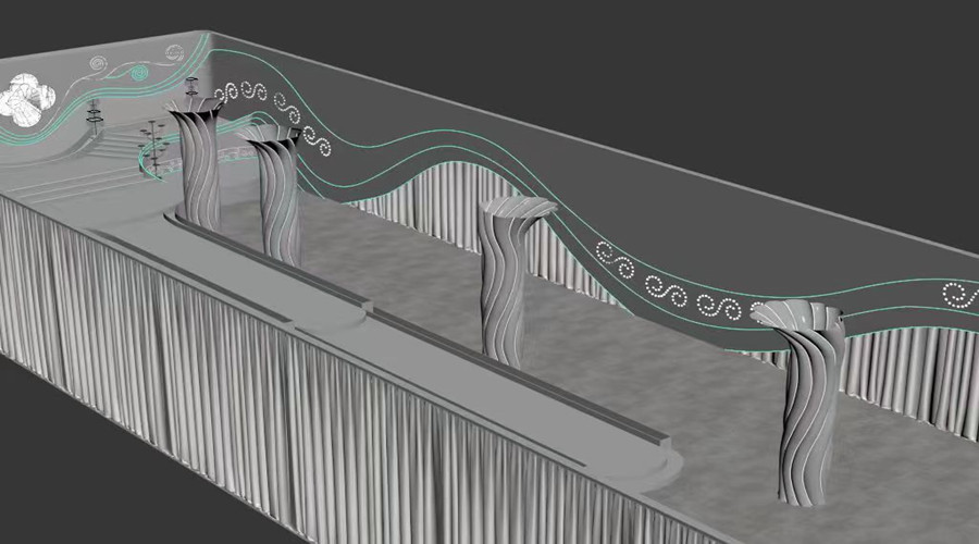 四川達(dá)州宏帆巴人廣場GRG麻花柱子造型項(xiàng)目 四川達(dá)州宏帆巴人廣場GRG麻花柱子造型項(xiàng)目