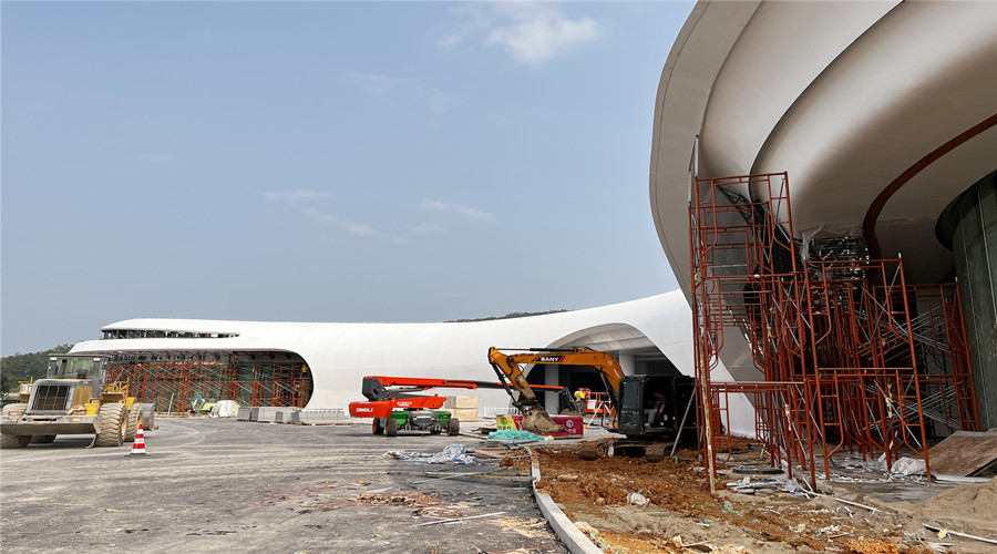 深圳沙田服務區GRC幕墻板項目 深圳沙田服務區GRC幕墻板項目