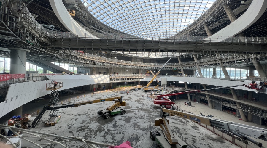 西安長安云GRG中庭攔河 西安長安云GRG中庭攔河