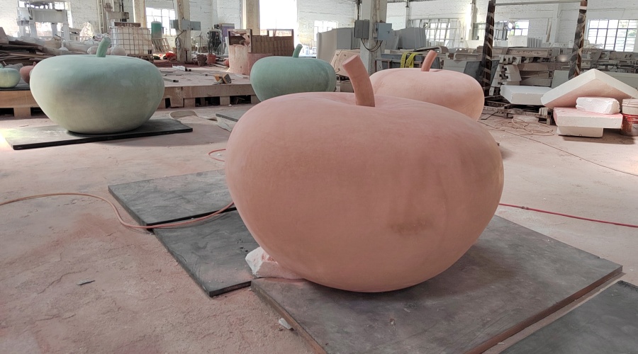 北京昌平GRC蘋果車檔隔離墩工程 北京昌平GRC蘋果車檔隔離墩工程